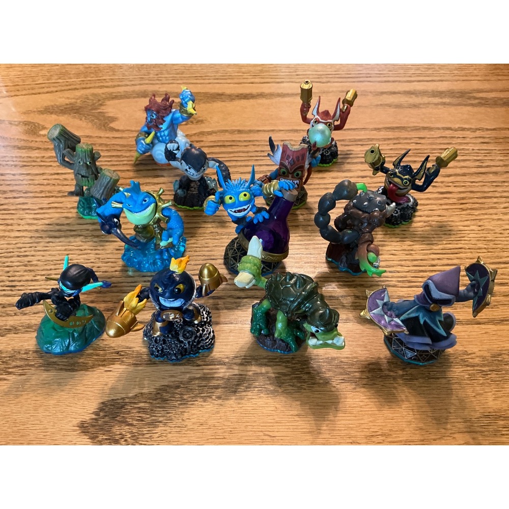 Skylanders Figure Lot of 13 Pop Fizz Terrafin Stealth Elf Swap Force Giants